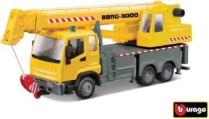Product detail of Bburago 1:43 servisní vozidlo Stavební kamion s jeřábem
