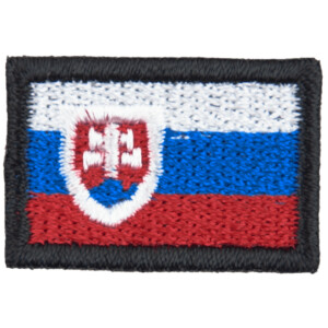 Product detail of Nášivka: Vlajka Slovensko [26x18] [bsz] černá