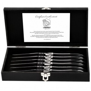 Product detail of Steakový nůž LUXURY, sada 6 ks, černý eben, černý eben, Laguiole