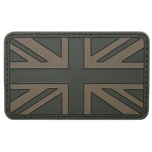 Product detail of Nášivka gumová 3D: Vlajka Velká Británie olivová