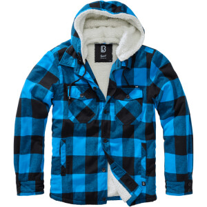 Product detail of Brandit Bunda Lumberjacket Hooded černá | modrá 4XL