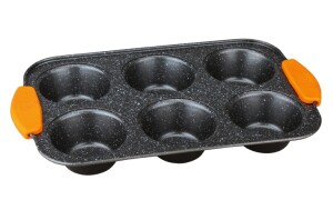 Product detail of BERLINGERHAUS Forma na muffiny 6 ks silikonové rukojeti Granit Diamond Line BH-1137