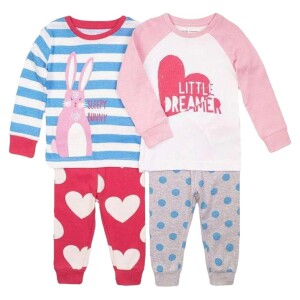 Product detail of Pyžamo dívčí 2pack, Minoti, 2PJ 04, růžová - 74/80 | 9-12m
