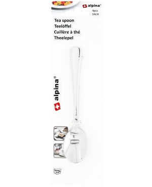 Product detail of ALPINA Čajová lžička nerez ocel sada 4 ks 14 cm ED-222454