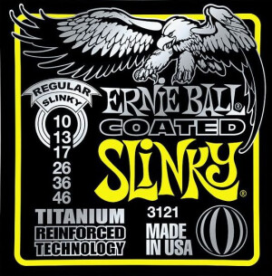 Product detail of Ernie Ball P03121 Coated Titanium RPS Regular Slinky - .010 - .046
