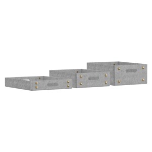 Product detail of Stolní organizér TRAY, sada 3 ks, světle šedá, plsť, Umage