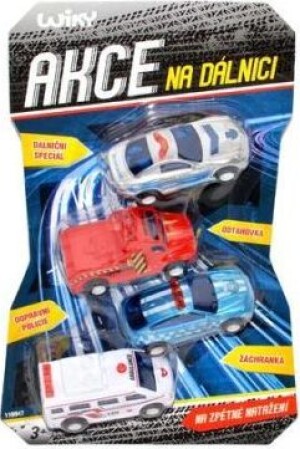 Product detail of Wiky Vehicles Auta Akce na dálnici 4 ks 6 cm - Český obal