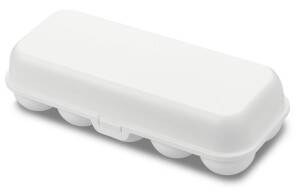 Product detail of Box na vejce EGGS TO GO, na 10 ks, bílá bavlna, Koziol