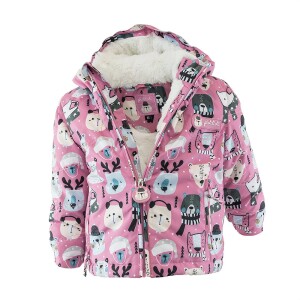 Product detail of bunda zimní dívčí s kožíškem, Pidilidi, PD1130, růžová - 80 | 1rok