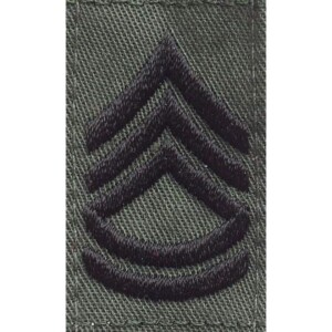 Product detail of Nášivka: Hodnost US ARMY límcová Sergeant First Class olivová | černá