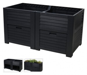 Product detail of PROGARDEN Vyvýšený záhon PROGARDEN antracit 150 x 76 x 78 cm KO-Y54401010