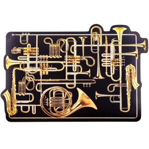 Product detail of Prostírání TOILETPAPER TRUMPETS 45 cm, černá, Seletti