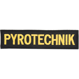 Product detail of Nášivka: PYROTECHNIK [140x35] [bsz] černá | žlutá