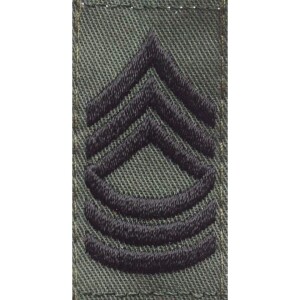 Product detail of Nášivka: Hodnost US ARMY límcová Master Sergeant olivová | černá