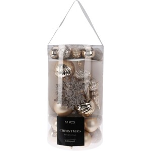 Product detail of HOMESTYLING Vánoční ozdoby sada 57 ks krémová KO-CAN304070