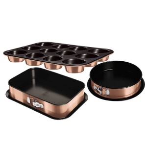 Product detail of BERLINGERHAUS Sada pečících plechů s titanovým povrchem 3 ks Rosegold Metallic Line BH-7636
