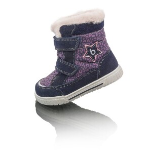 Product detail of dívčí zimní boty s kožíškem POLARFOX, 2 suché zipy, BUGGA, B00172-06, fialová - 27
