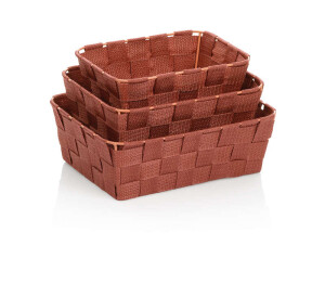 Product detail of KELA Sada košíků Alvaro plast cihlová 3 ks KL-24563