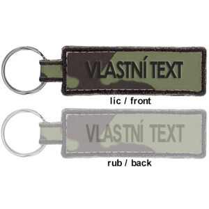 Product detail of Klíčenka: [2x zakázkový text] vz. 95 zelený