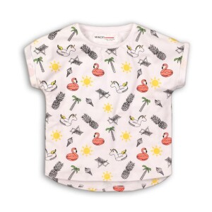 Product detail of Tričko dívčí s krátkým rukávem, Minoti, TG BASIC TEE 6, bílá - 68/80 | 6-12m