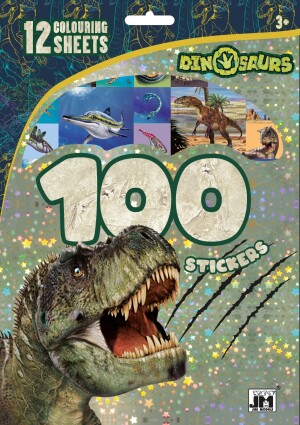 Product detail of 100 samolepek s omalovánkovými listy Dinosauři