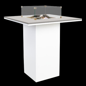 Product detail of Krbový plynový stůl Cosiloft barový stůl bílý rám / šedá deska COSI