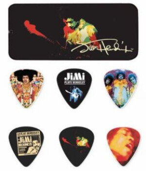 Product detail of Dunlop JHPT04H Jimi Hendrix Pick Tin Band of Gypsys