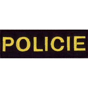 Product detail of Nášivka: POLICIE [malá] [ssz] černá | žlutá