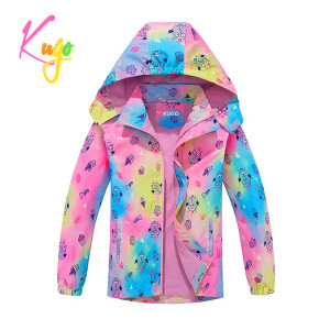 Product detail of Dívčí jarní, podzimní bunda - KUGO B2850, růžová Barva: Růžová, Velikost: 98