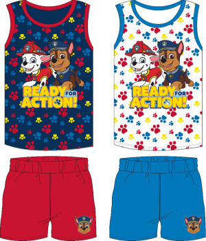 Product detail of Paw Patrol - Tlapková patrola -Licence Chlapecký komplet - Paw Patrol 52041178, bílá / modrá Barva: Bílá, Velikost: 128