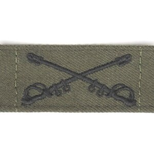 Product detail of Nášivka: U.S.Army límcová - Kavalérie olivová | černá