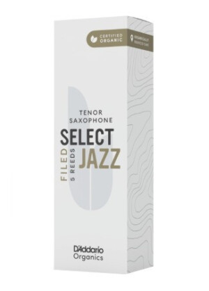 Product detail of D'Addario ORSF05TSX4H Organic Select Jazz Filed Tenor Saxophone Reeds 4 Hard - 5 Pack