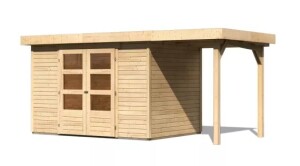 Product detail of Dřevěný domek KARIBU ASKOLA 4 + přístavek 150 cm (23498) natur LG3255