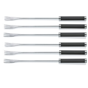 Product detail of KELA Fondue vidlička MEYRIN 6 ks nerez/silikon antracit KL-16581