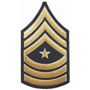 Product detail of Nášivka: Hodnost US ARMY rukávová Sergeant Major černá | žlutá