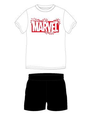 Product detail of Marvel - licence Pánské pyžamo - Marvel 5304428, bílá / černá Barva: Bílá, Velikost: XL