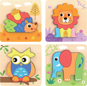 Product detail of BABU - Puzzle zvířátka 4v1