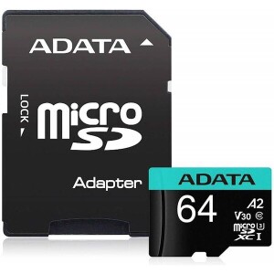 Product detail of ADATA MicroSDXC karta 64GB XPG UHS-I U3 (R:95/W:90 MB/s) + SD adaptér