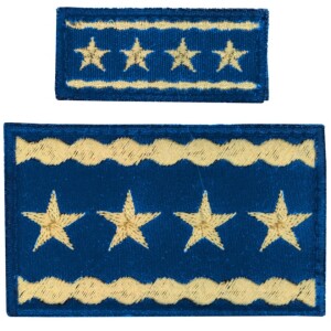 Product detail of Nášivka: Hodnost AČR Armádní generál modrá světle velká