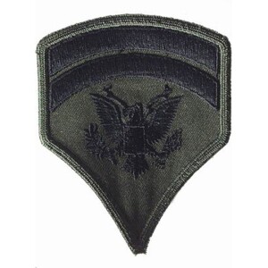 Product detail of Nášivka: Hodnost US ARMY rukávová Specialist Sixth Class olivová | černá