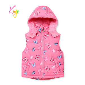 Product detail of Dívčí vesta, zateplená - KUGO KB2337, tmavě růžová Barva: Růžová, Velikost: 98