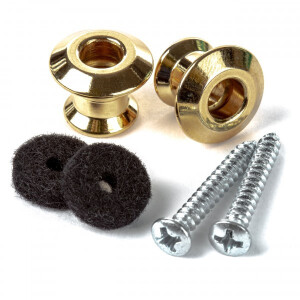 Product detail of Dunlop 2PSLS034G - STRAPLOK DUAL DESIGN STRAP BUTTON SET - GOLD