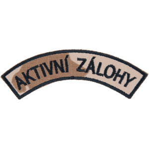 Product detail of Nášivka: AKTIVNÍ ZÁLOHY [bsz] vz. 95 béžový | černá