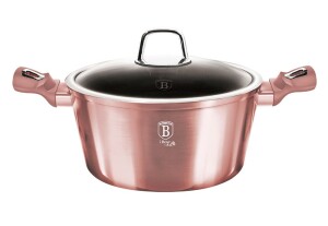Product detail of BERLINGERHAUS Kastrol s poklicí s titanovým povrchem 20 cm I-Rose Edition BH-6034