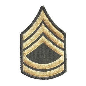 Product detail of Nášivka: Hodnost US ARMY rukávová Sergeant First Class olivová | žlutá