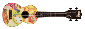 Product detail of KALA Ukadelic Soprano Ukulele Peace Love