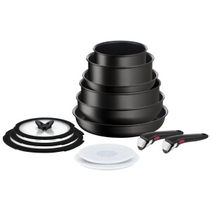 Product detail of Sada hrnců INGENIO UNLIMITED L7639002, sada 13 ks, černá, hliník, Tefal