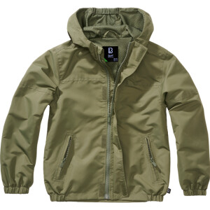 Product detail of Brandit Bunda dětská Kids Summer Frontzip Windbreaker olivová 170/176