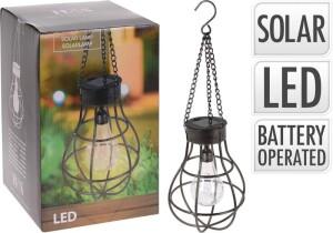 Product detail of PROGARDEN Lampa solární s LED žárovkou závěsná 18,5 x 27 cm KO-512000570