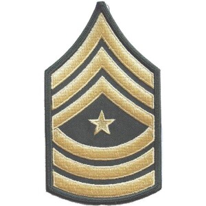 Product detail of Nášivka: Hodnost US ARMY rukávová Sergeant Major olivová | žlutá
